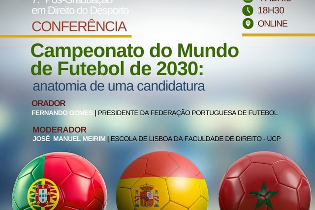 Fernando Gomes em conferência sobre a candidatura ao Mundial 2030