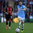 Bernardo Silva em ação contra o Bournemouth
