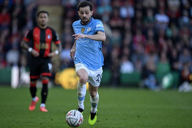 Bernardo Silva em ação contra o Bournemouth