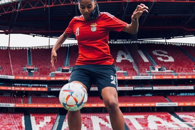 Lara Pintassilgo no Estádio da Luz
