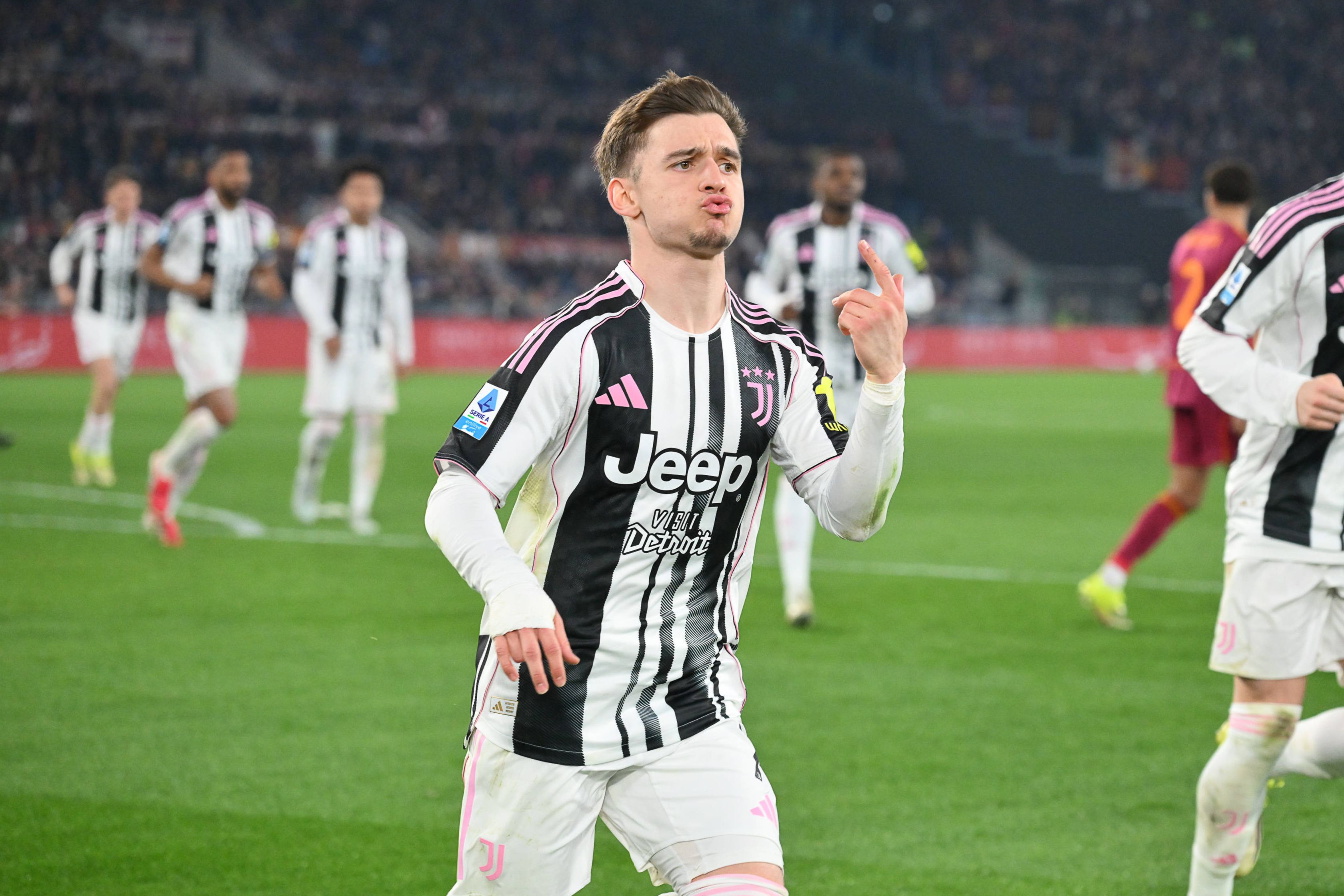 Francisco Conceição a festejar o golo no Olímpico