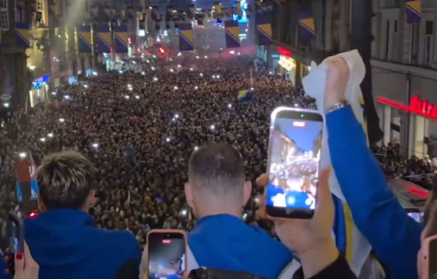 Euforia com a seleção na Bósnia