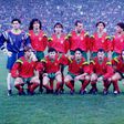 Portugal (1994): Jorge Costa, Luís Figo, Fernando Couto ou Rui Costa tiveram de esperar mais uns anos pela primeira fase final, após um terceiro lugar luso em grupo encabeçado por Itália e Suíça - Foto: A BOLA