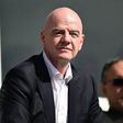 Gianni Infantino, Presidente da FIFA, no Irão-Costa Rica
