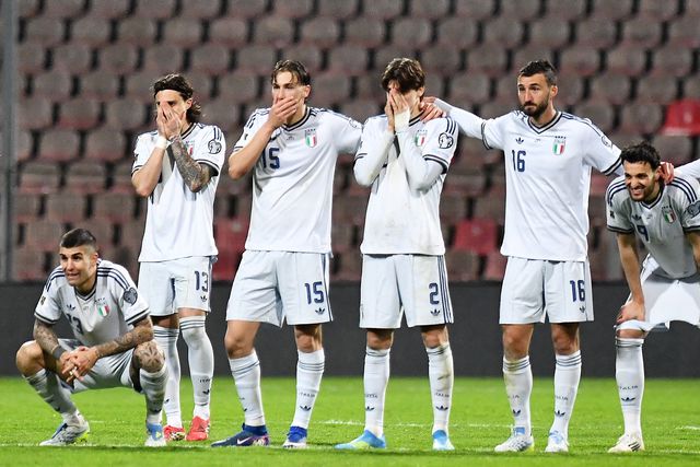 Jogadores italianos em choque com mais um Mundial visto a partir do sofá