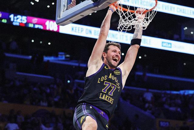 Luka Doncic é agora a esrela maior dos Lakers.     Foto X/NBA