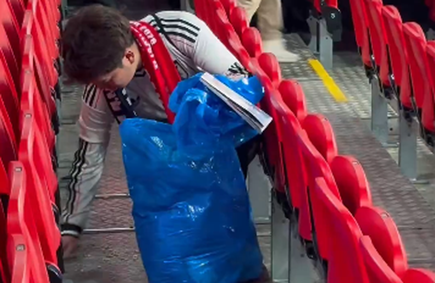 Adeptos nipónicos limparam bancada visitante após jogo com Inglaterra em Wembley