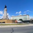 FOTOS: preparativos na Praça Marquês de Pombal para a festa do título