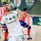Nolito Romero festeja golo do Sporting à Oliveirense