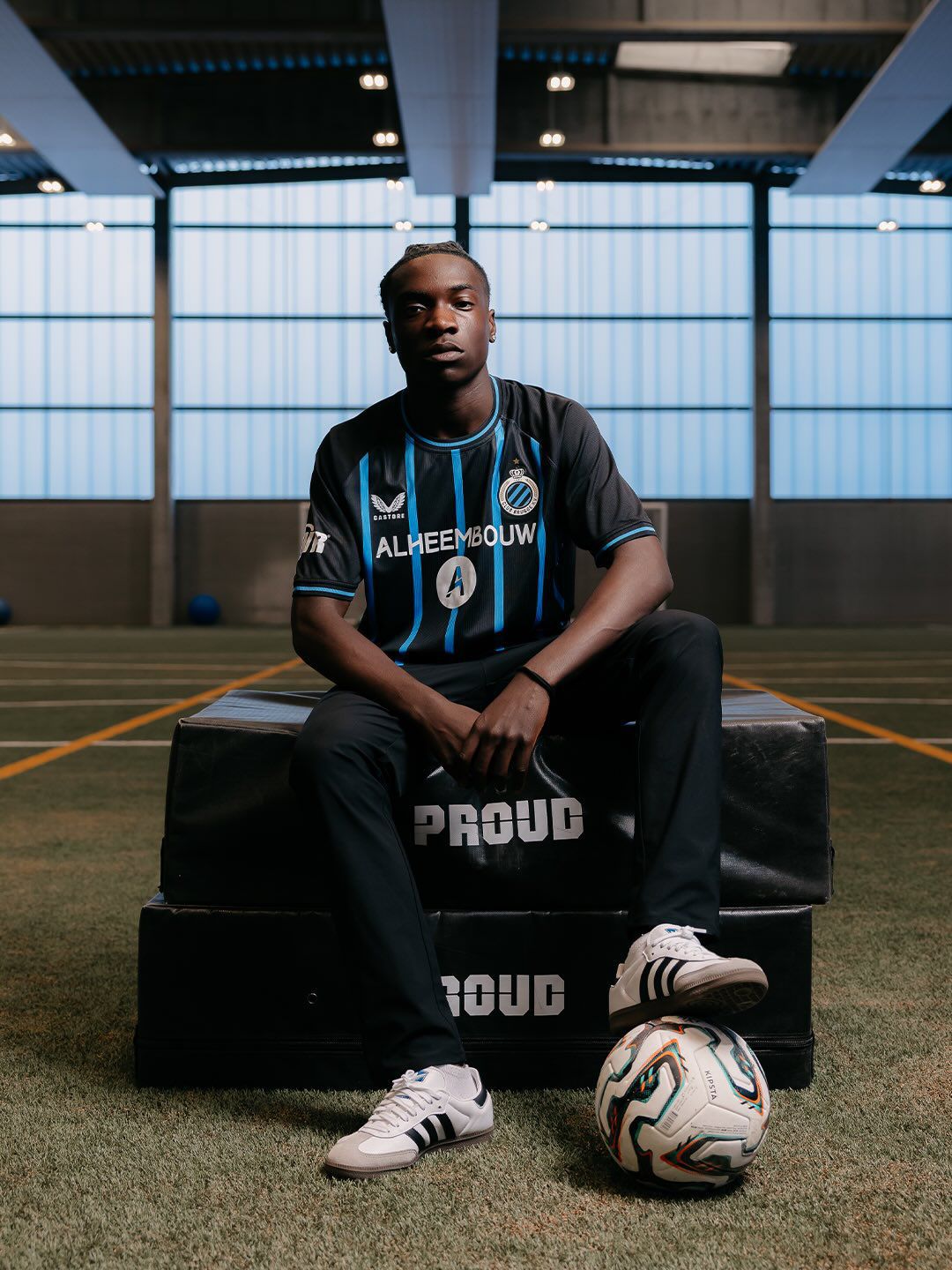 Os jovens leões Chris Grombahi (43' pelo Club Brugge B), João Infante (nove jogos pelo Marinhense) e Sérgio Matos (cinco encontros pelo Sporting da Covilhã) foram emprestados no mercado de janeiro Foto: Clube Brugge