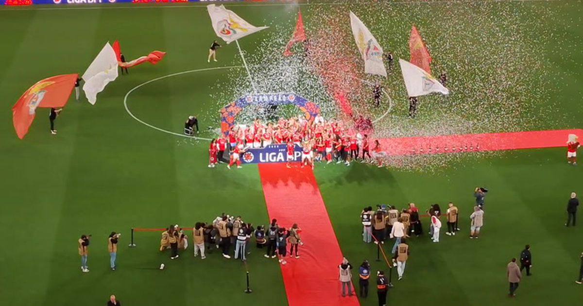 A festa da consagração do hexacampeonato do Benfica
