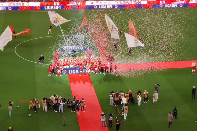 A festa da consagração do hexacampeonato do Benfica