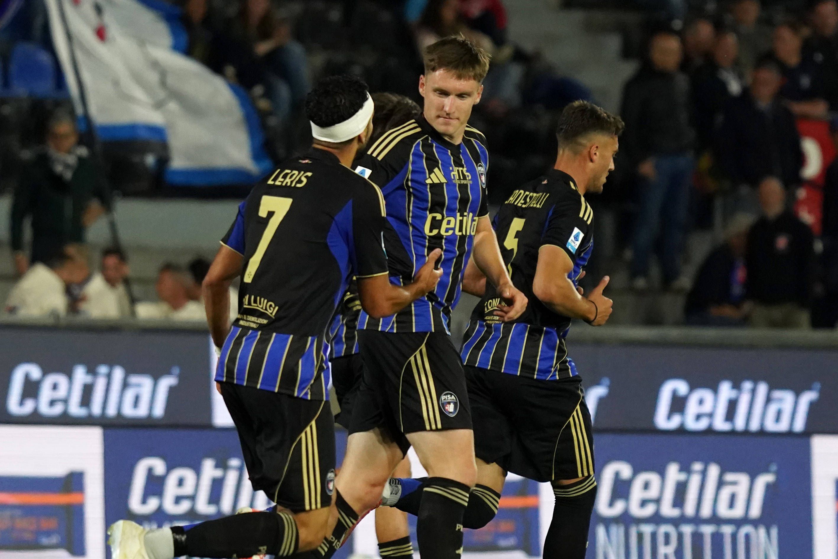 Jogadores do Pisa