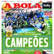 Primeira página de A BOLA de 8 de maio de 2022, última vez que o FC Porto comemorou um título