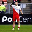 Ángel Alarcón a festejar um golo pelo Utrecht
