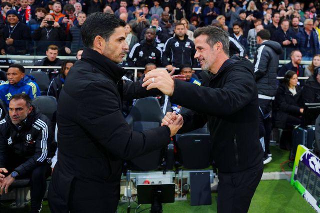 Mikel Arteta e Marco Silva a defrontarem-se em Craven Cottage