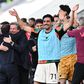 Jogadores do Venezia a festejar a subida à Serie A