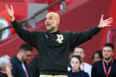 Pep Guardiola na meia-final entre o Southampton e o Man. City em Wembley