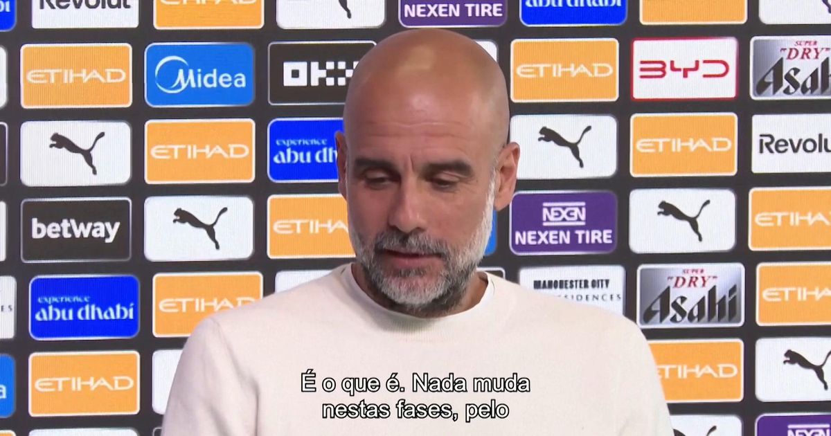 Guardiola: «Calendário é o que é, claro que podia ser melhor, mas...»
