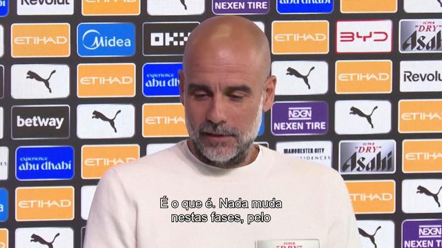 Guardiola: «Calendário é o que é, claro que podia ser melhor, mas...»