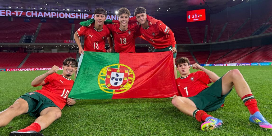 Os cinco dragões campeões europeus pelos sub-17 de Portugal