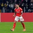 Nicolàs Otamendi festeja no jogo com a Juventus, a 29 de janeiro de 2025