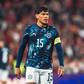 Gustavo Gómez com a braçadeira de capitão do Paraguai