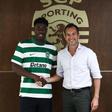 Doumbia foi oficializado esta segunda-feira em Alvalade - Foto: SPORTING CP