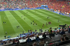 França e Bélgica terminam o aquecimento