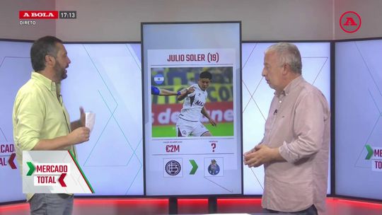 Mercado Total: «Julio Soler é nome forte para o FC Porto»
