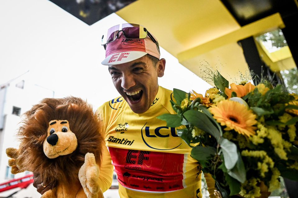 Richard Carapaz, primeiro equatoriano de 'amarelo' no Tour: «Sonho tornado realidade»