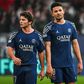 João Neves ao lado de Gonçalo Ramos no PSG