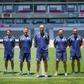 A equipa técnica do Marítimo, liderada por Mitchell Van der Gagg. - Foto: Marítimo