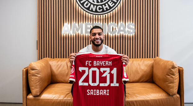 50 milhões de euros foi quanto custou Saibari ao Bayern, contratado ao PSV Eindhoven