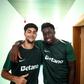 Eduardo Felicíssimo com o companheiro de equipa  Salvador Blopa (Foto Sporting CP)