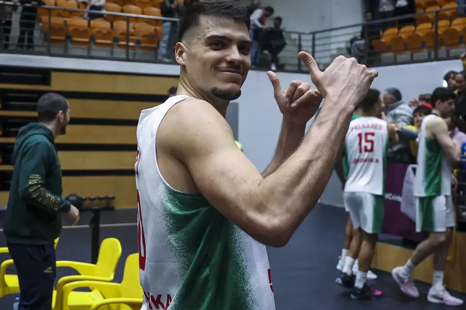 Diogo Brito tem sido uma das apostas do selecionar Mário Gomes desde a qualificação para o Europeu 2025      Fotografia FPB