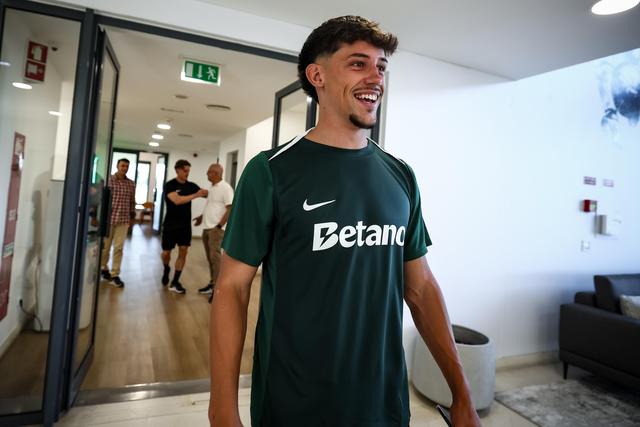 Rafael Nel nos trabalhos de pré-época na Academia Cristiano Ronaldo, em Alcochete - Foto: SPORTING CP