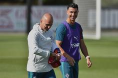 Roberto Martínez não abdica de Cristiano Ronaldo — Foto: MIGUEL NUNES