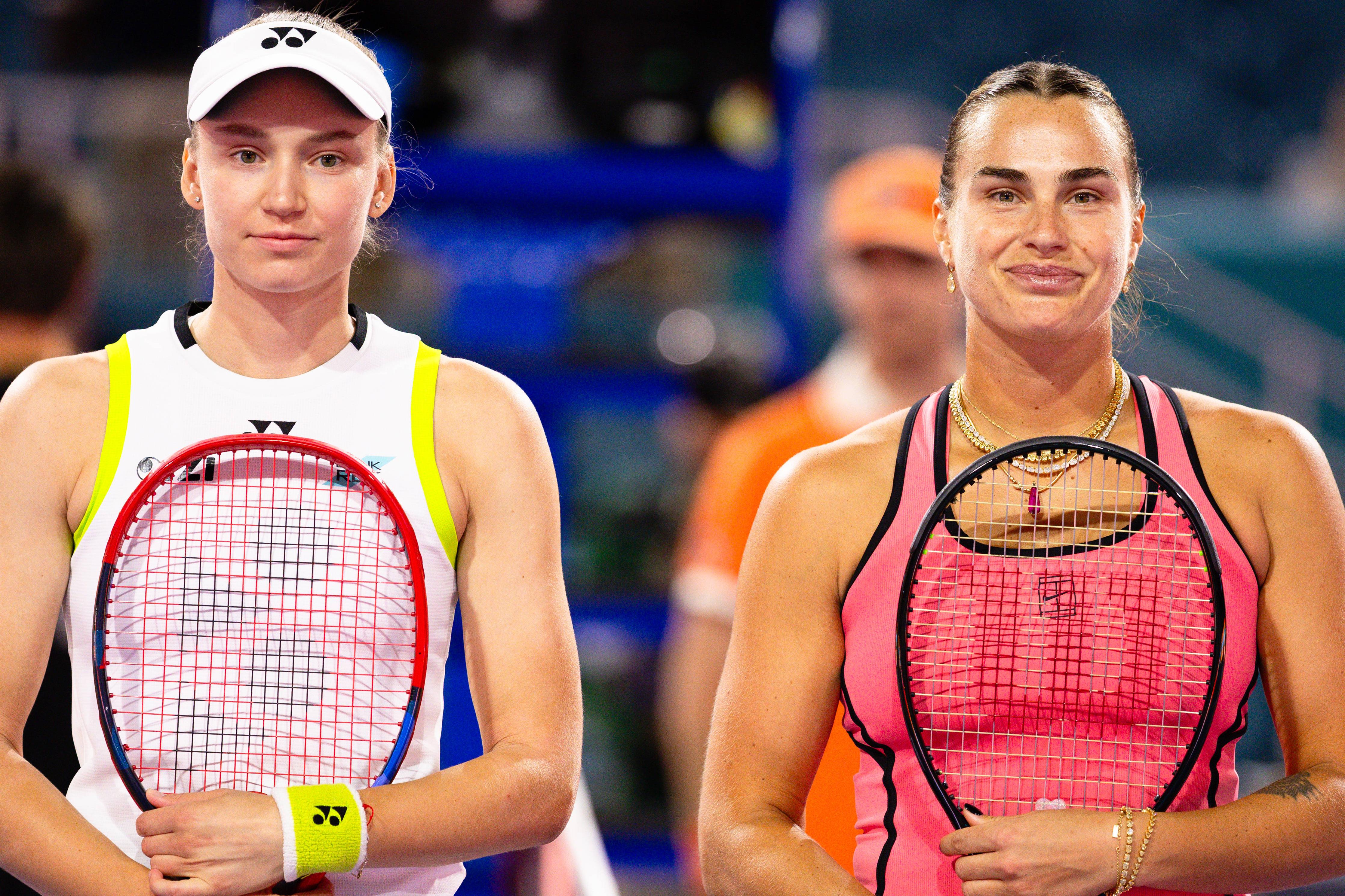Elena Rybakina derrotou Aryna Sabalenka na última edição da WTA Finals        Fotografia Imago