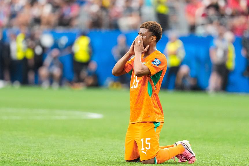 Amad Diallo desiludido com a eliminação dos Elefantes frente à Noruega