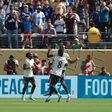 Imagem do Chelsea-Fluminense, com João Pedro, avançado dos londrinos, a celebrar um dos golos que marcou na vitória do conjunto inglês