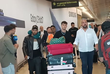 Vagiannidis à chegada a Lisboa