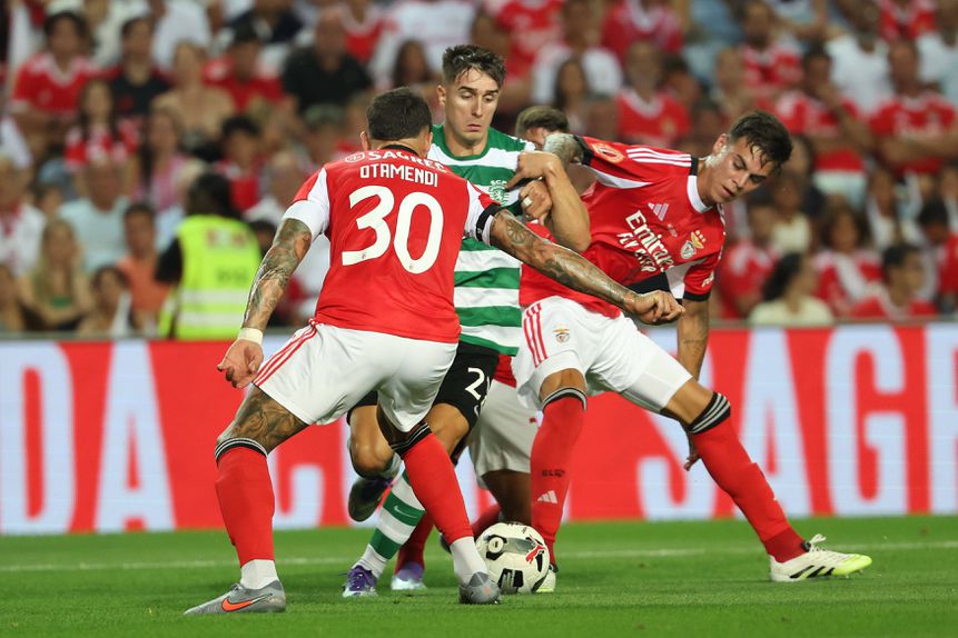 Lance do Sporting-Benfica na Supertaça (foto: Imago)