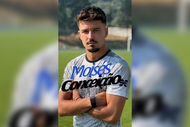 Moisés Conceição, que representou o Anadia na época passada, mudou-se para Cinfães. Foto CD Cinfães/Instagram