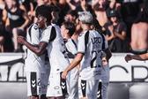Vitorianos celebram o golo de Patrick Ouotro - Foto: Vitória de Guimarães