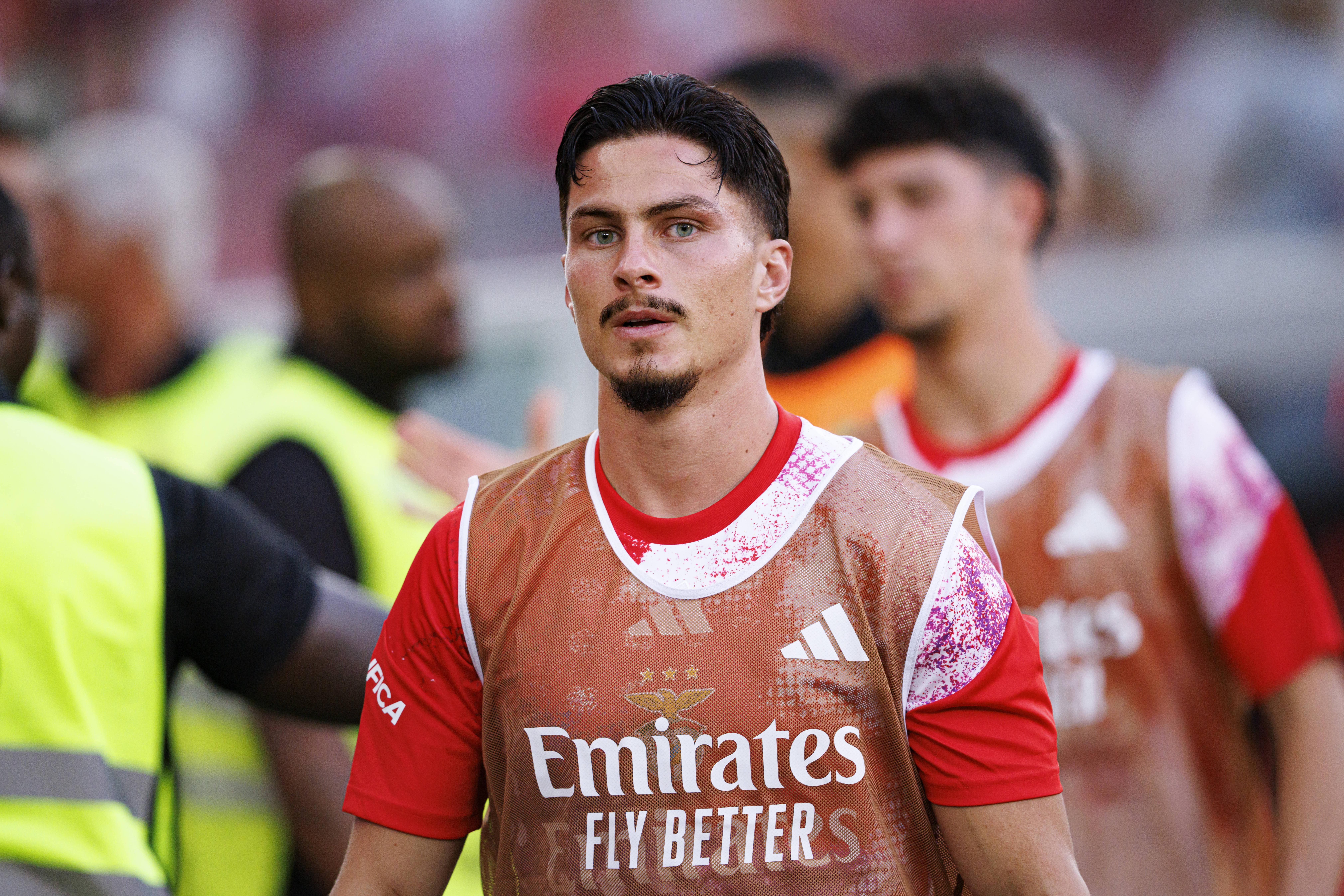 Ivanovic, ponta de lança do Benfica (foto: Miguel Nunes)