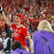 António Silva durante a festa de campeão do Benfica - Foto: A BOLA