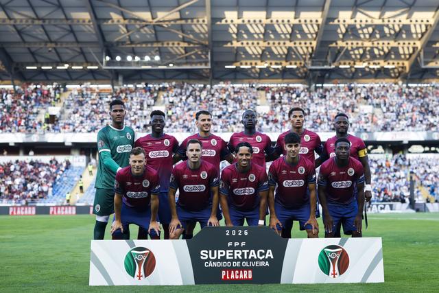 O onze titular do Torreense na Supertaça. Foto: FPF