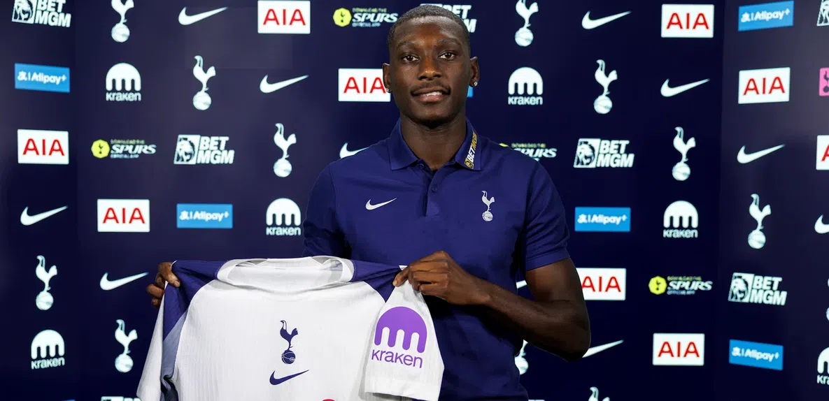 5. Tottenham: -213.5 M euros (€32.8 M recebidos e €246.3 M gastos) — Kolo Muani foi reforço (Foto: Tottenham)