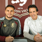 Taylor Harwood-Bellis com o treinador do Asnton Villa, Unai Emery - Foto: Instagram/Aston Villa